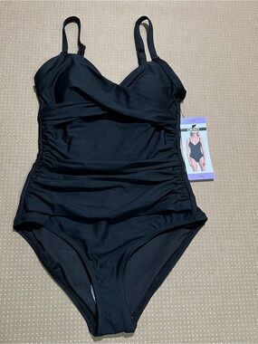 NWT DKNY Black Women’s One-Piece Swimsuit XS